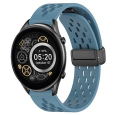 Per Xiaomi Haylou RT2 LS10 cinturino in silicone con chiusura magnetica pieghevole da 22 mm (blu)