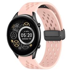 Per Xiaomi Haylou RT2 LS10 cinturino in silicone con chiusura magnetica pieghevole da 22 mm (rosa)
