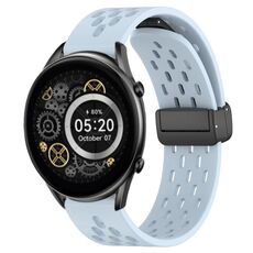 Per Xiaomi Haylou RT2 LS10 cinturino in silicone con chiusura magnetica pieghevole da 22 mm (azzurro)