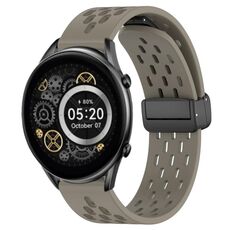 Per Xiaomi Haylou RT2 LS10 cinturino in silicone con chiusura magnetica pieghevole da 22 mm (cenere spaziale)