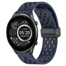 Per Xiaomi Haylou RT2 LS10 cinturino in silicone con chiusura magnetica pieghevole da 22 mm (blu notte)