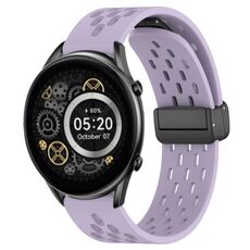 Per Xiaomi Haylou RT2 LS10 cinturino in silicone con chiusura magnetica pieghevole da 22 mm (viola)