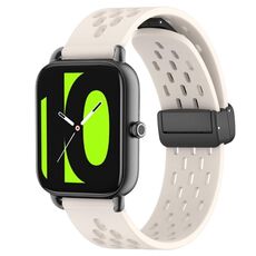 Per Xiaomi Haylou RS4 LS12 cinturino in silicone con chiusura magnetica pieghevole da 22 mm (colore Starlight)