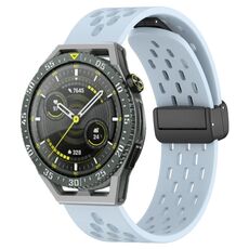 Per Huawei Watch GT3 SE cinturino in silicone con chiusura magnetica pieghevole da 22 mm (azzurro)