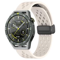 Per Huawei Watch GT3 SE cinturino in silicone con chiusura magnetica pieghevole da 22 mm (colore Starlight)