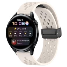Per Huawei Watch 3 Cinturino in silicone con chiusura magnetica pieghevole da 22 mm (colore Starlight)