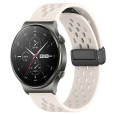Per Huawei GT2 Pro cinturino in silicone con chiusura magnetica pieghevole da 22 mm (colore Starlight)