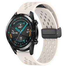 Per Huawei GT2 46mm 22mm cinturino in silicone con chiusura magnetica pieghevole (colore Starlight)