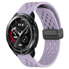 Per Honor Watch GS Pro cinturino in silicone con chiusura magnetica pieghevole da 22 mm (viola)