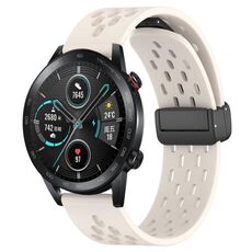 Per Honor Magic Watch 2 46mm 22mm Cinturino in silicone con chiusura magnetica pieghevole (colore Starlight)