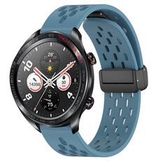 Per Honor Watch Dream Cinturino per orologio in silicone con chiusura magnetica pieghevole da 22 mm (blu)