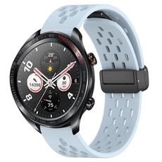 Per Honor Watch Dream Cinturino in silicone con chiusura magnetica pieghevole da 22 mm (azzurro)