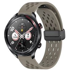 For Honor Watch Dream Cinturino per orologio in silicone con chiusura magnetica pieghevole da 22 mm (Space Ash)
