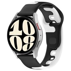 Per cinturino in silicone bicolore GarminMove Trend da 20 mm (nero + bianco)