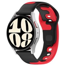 Per cinturino in silicone bicolore GarminMove Trend da 20 mm (nero + rosso)
