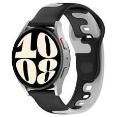 Per cinturino in silicone bicolore GarminMove Trend da 20 mm (nero + grigio)