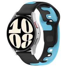 Per cinturino in silicone bicolore GarminMove Trend da 20 mm (nero + blu)