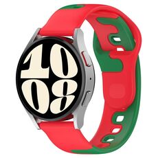 Per cinturino in silicone bicolore GarminMove Trend da 20 mm (rosso + verde)