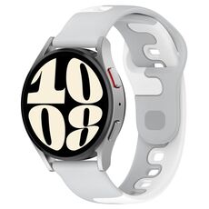 Per cinturino in silicone bicolore GarminMove Trend da 20 mm (grigio + bianco)