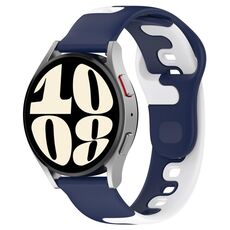 Per cinturino in silicone bicolore GarminMove Trend da 20 mm (blu + bianco)
