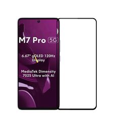 Pellicola in vetro temperato a schermo intero PINWUYO 9H 2.5D per Xiaomi Poco M7 Pro 5G (nero)
