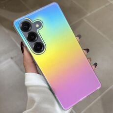 Custodia per telefono con sfumatura di colore satinato per Samsung Galaxy S25+ 5G (placcatura colorata)