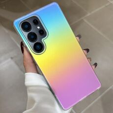 Custodia per telefono con sfumatura di colore satinato per Samsung Galaxy S23 Ultra 5G (placcatura colorata)