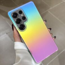 Custodia per telefono con sfumatura di colore satinato per Samsung Galaxy S25 Ultra 5G (placcatura colorata)