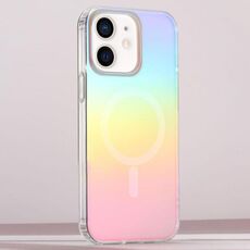 Per iPhone 11 Custodia per telefono MagSafe con sfumatura placcata colorata e satinata (placcatura colorata)