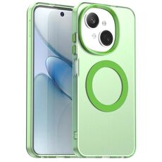 Per Tecno Spark 20 Candy Magsafe PC Hybrid TPU Custodia per telefono (verde)