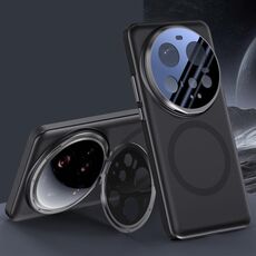 Per Xiaomi 15 Ultra Feather Metal Lens Holder MagSafe Custodia per telefono Skin Feel (nero ossidiana)