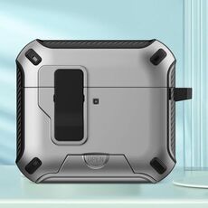 Per AirPods 4 Auricolari Bluetooth wireless MagSafe Holder Custodia protettiva (argento)