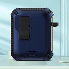 Per AirPods 2/1 Auricolari Bluetooth wireless Custodia protettiva con supporto MagSafe (blu)