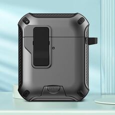 Per AirPods 2/1 Auricolari Bluetooth wireless Custodia protettiva con supporto MagSafe (grigio)