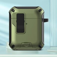 Per AirPods 2/1 Auricolari Bluetooth wireless Custodia protettiva con supporto MagSafe (verde)