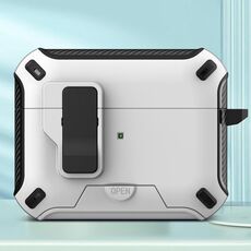 Per AirPods Pro auricolari Bluetooth wireless MagSafe Holder Custodia protettiva (bianco)