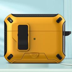 Per AirPods Pro auricolari Bluetooth wireless MagSafe Holder Custodia protettiva (giallo)