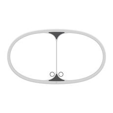 Specchio per il trucco ingranditore con luce touch a LED per visiera parasole per auto (bianco)