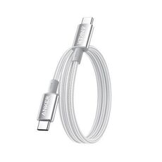 Cavo di ricarica doppio tipo C PD 240W A8060 ANKER Cavo dati intrecciato (bianco)