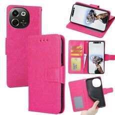 Per Tecno Pova 6 Neo 5G Custodia in pelle con texture di cristallo (rosso rosa)