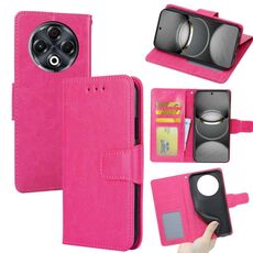 Per Tecno Spark 30 4G Custodia in pelle con texture di cristallo (rosso rosa)