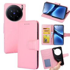 Per vivo X200 Pro 5G Custodia in pelle con texture di cristallo (rosa)