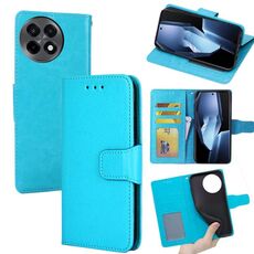 Per OnePlus Ace 5 / 5 Pro Custodia in pelle con texture di cristallo (blu cielo)