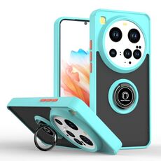 Per Xiaomi 15 Ultra Q Shadow 1 Series TPU Hybrid PC Phone Case con anello (blu cielo)
