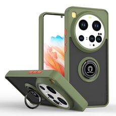 Per Xiaomi 15 Ultra Q Shadow 1 Series TPU Hybrid PC Phone Case con anello (verde militare)
