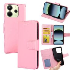 Per Redmi Note 14 4G 163,25 mm Custodia in pelle con texture di cristallo (rosa)