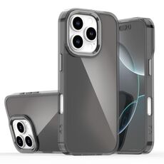 Custodia per telefono con placcatura sfumata e scolorimento per iPhone 16 Pro Max (nero)