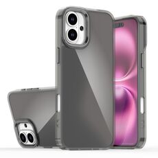 Per iPhone 16 Plus Custodia per telefono con placcatura sfumata scolorita (nero)