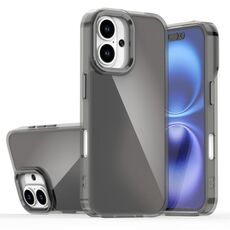 Per iPhone 16 Custodia per telefono con placcatura sfumata scolorita (nero)