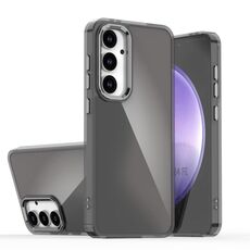 Per Samsung Galaxy S24 FE 5G Custodia per telefono con placcatura sfumata scolorita (nero)